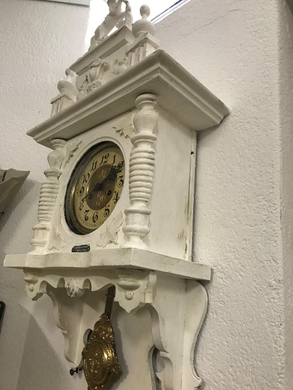 Orologi: Antike Wanduhr Schnitzereien Pferd vinta – Usato da Dottikon venduto da beni1204 7