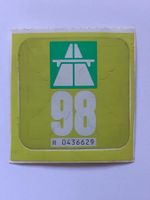 Autobahnvignette 1998