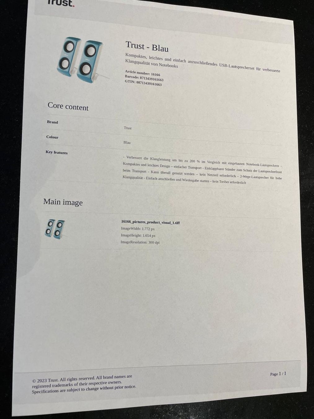 Trust Casse acustiche: Trust Notebook-Lautsprecher, tragbar, USB – Nuovo (secondo la descrizione) da Utzigen venduto da Mangaris 5
