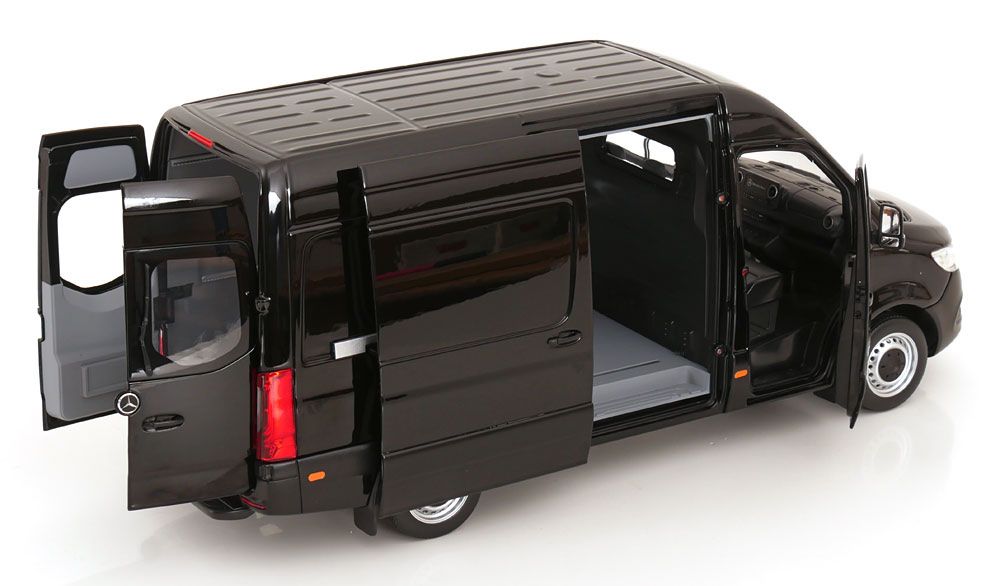 Mercedes-Benz Modellini d'auto: MERCEDES SPRINTER 2018 SCHWARZ 1:18 NOREV – Nuovo e nell'imballaggio originale da Suhr venduto da Moebelsiralfred 3