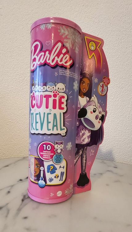 Barbie Cutie Reveal Winter Sparkle Series - Husky : : Jouets