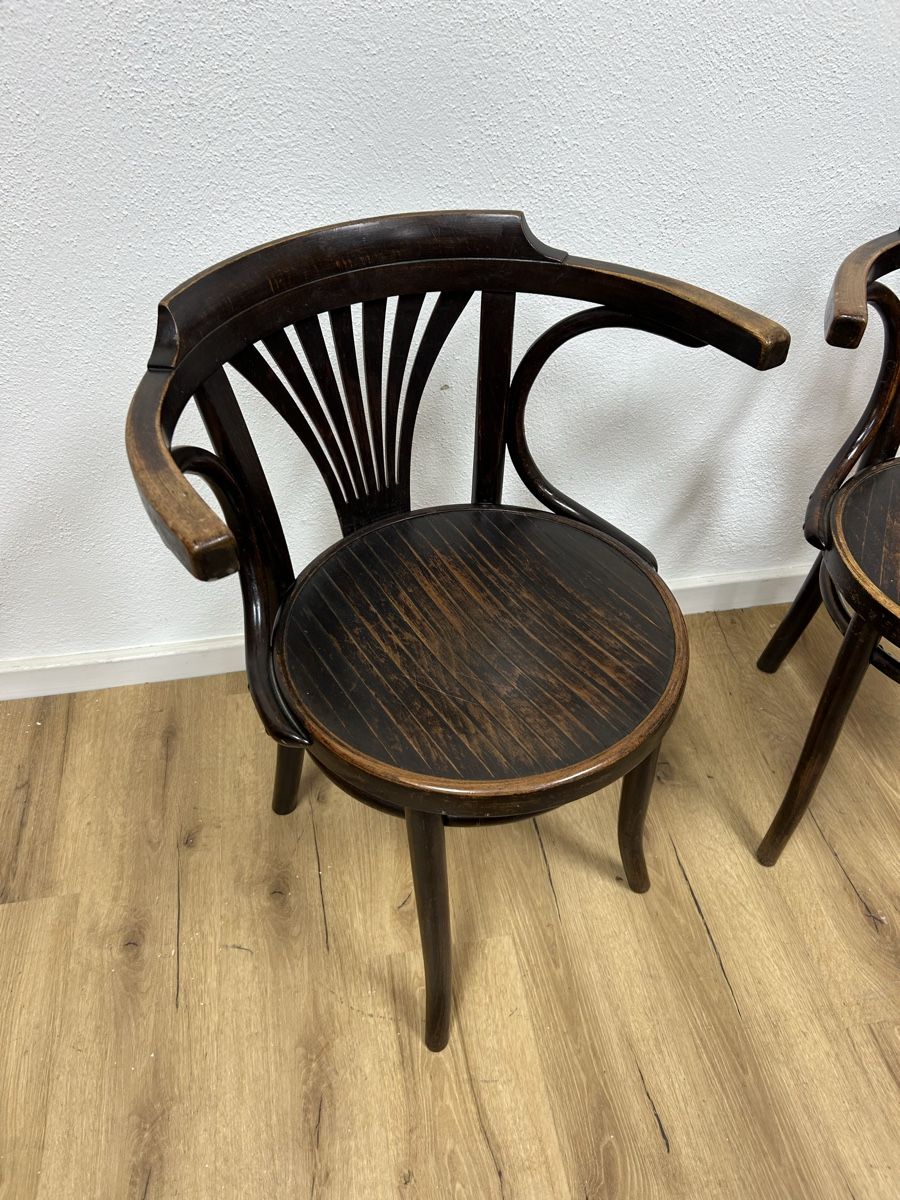Thonet Poltrone: 2er Set J.&J. Kohn Armlehnstühle – Usato da Basel venduto da Sackmann 2