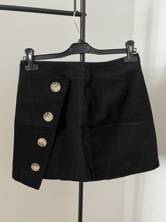 TOPSHOP Rock Jupe Gr. 38, schwarz, Knöpfe - Hingucker!