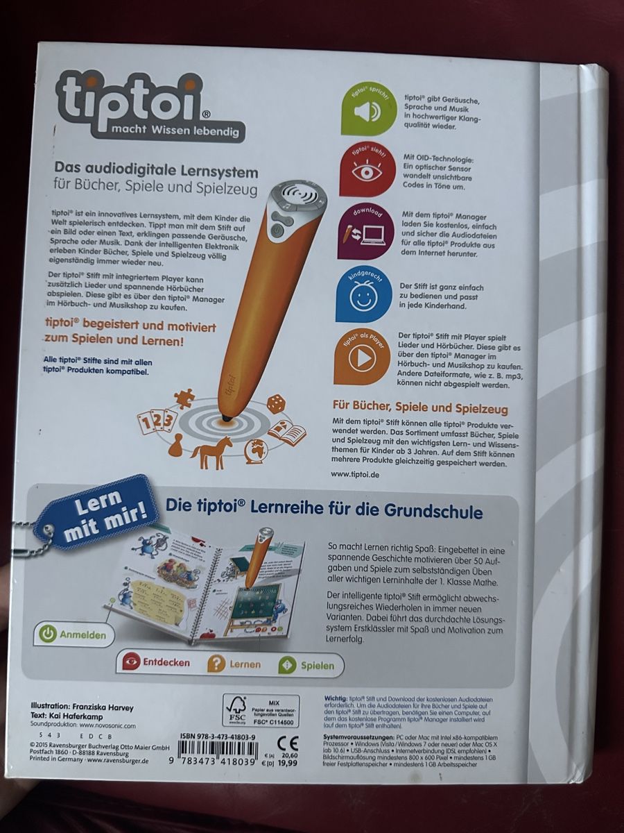 Hörbücher: Tiptoi Mathe 1. Klasse – Gebraucht aus Wettingen von Violete01 1