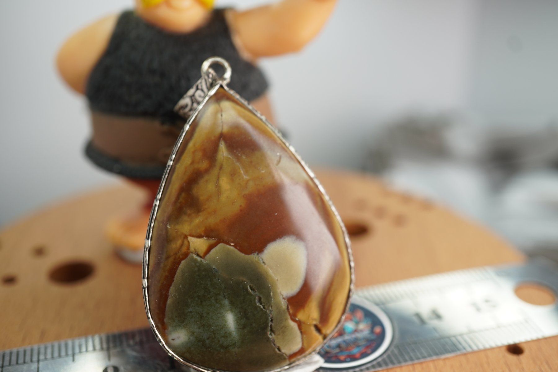 Mineralien & Heilsteine: Polychrom Jasper           Anhänger  Räumung – Neu und originalverpackt aus Eschenbach SG von topstone 5