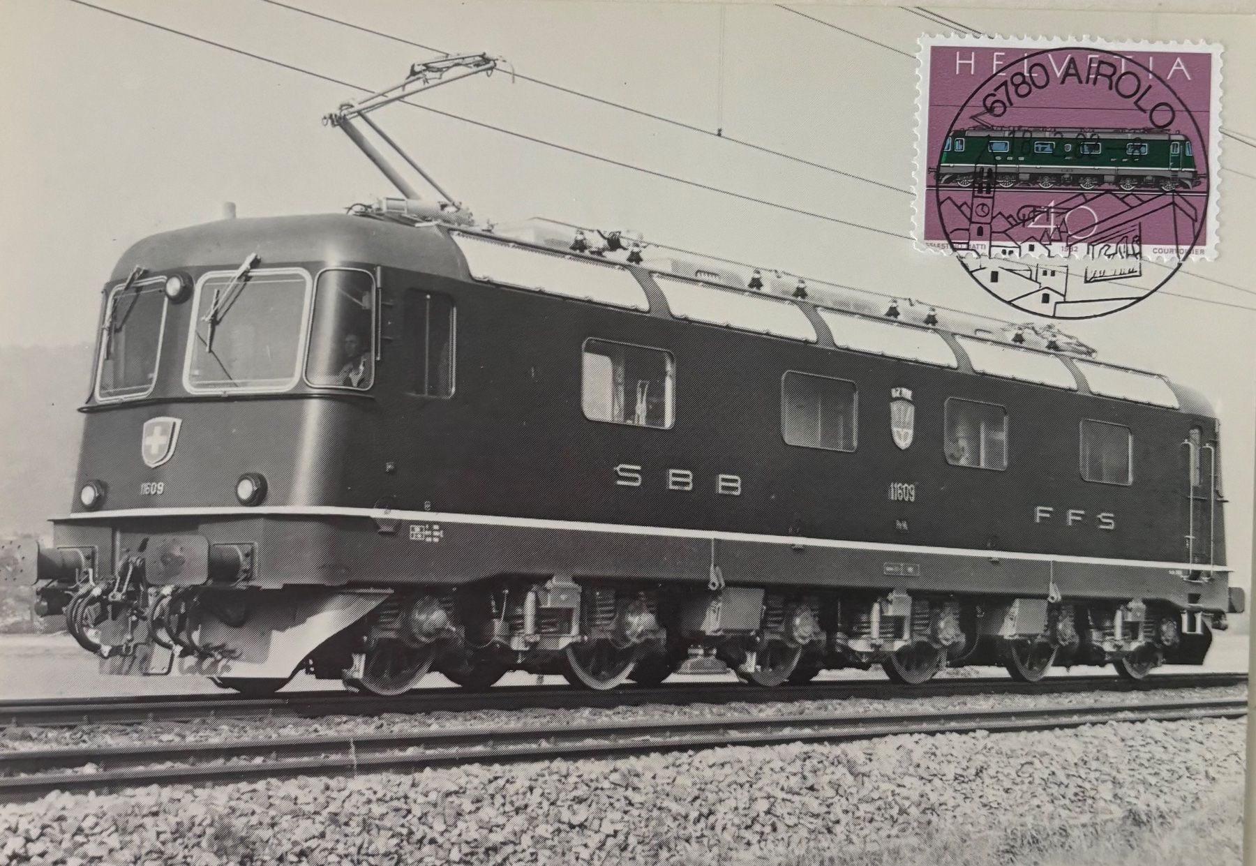 Ansichtskarten: Maximumkarte, Philatelie, SBB, Lokomotive – Gebraucht aus Frauenfeld von Merk52