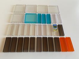 LEGO - DIVERSE - TRANSPARENTE - PANEELE - HOCH - STEINE
