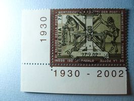 2002 Wertzeichendruckerei Ersttag Vollstempel  1067 mit Rand