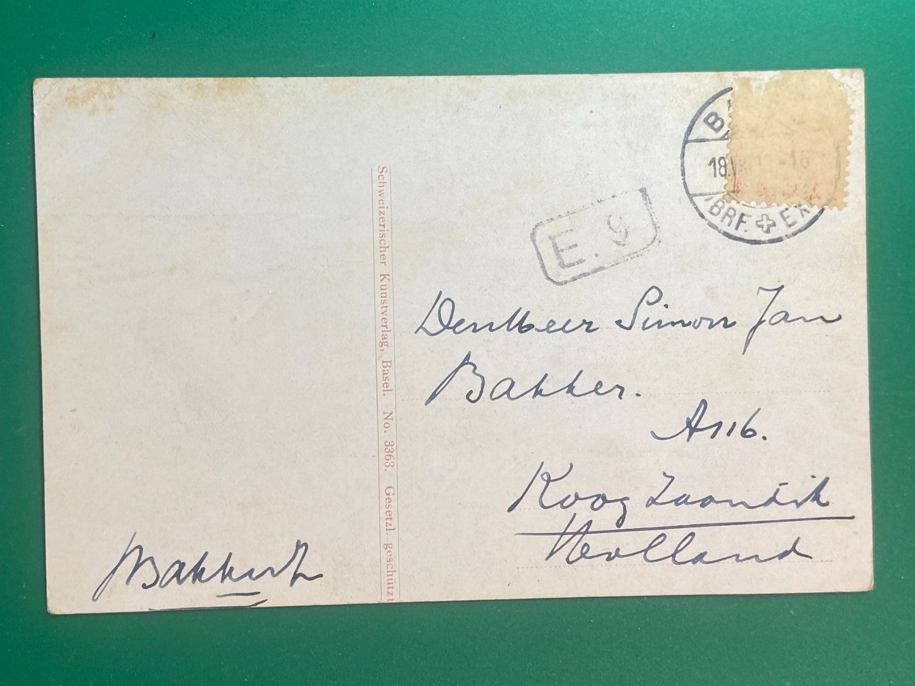 Cartoline postali: Basel, Rheinpanorama stromabwärts – Usato da Steg VS venduto da _vinci_ 1