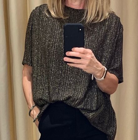 Pull neuf noir et doré taille S