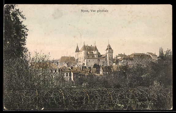 Cartoline postali: AK Nyon, Vue générale – Usato da Berlin venduto da bartko-reher