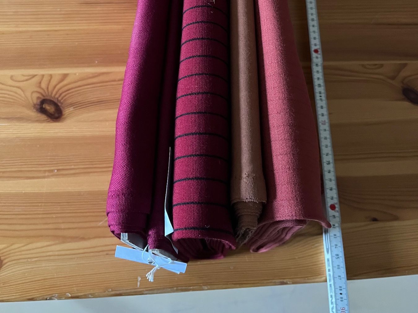 Tessuti: Stoff, Meterware, Textil, Rot, Mischgewebe, Lot – Usato da Netstal venduto da spaltflo01