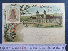 GRUSS AUS EINSIEDELN 1903 MIT GNADEN-MUTTER SZ AK