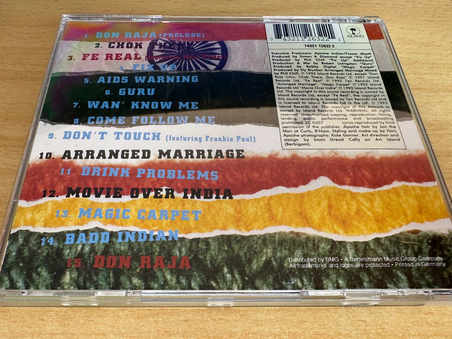 CD: Apache Indian – No Reservations – Usato da Rikon im Tösstal venduto da Alpenmutz 1
