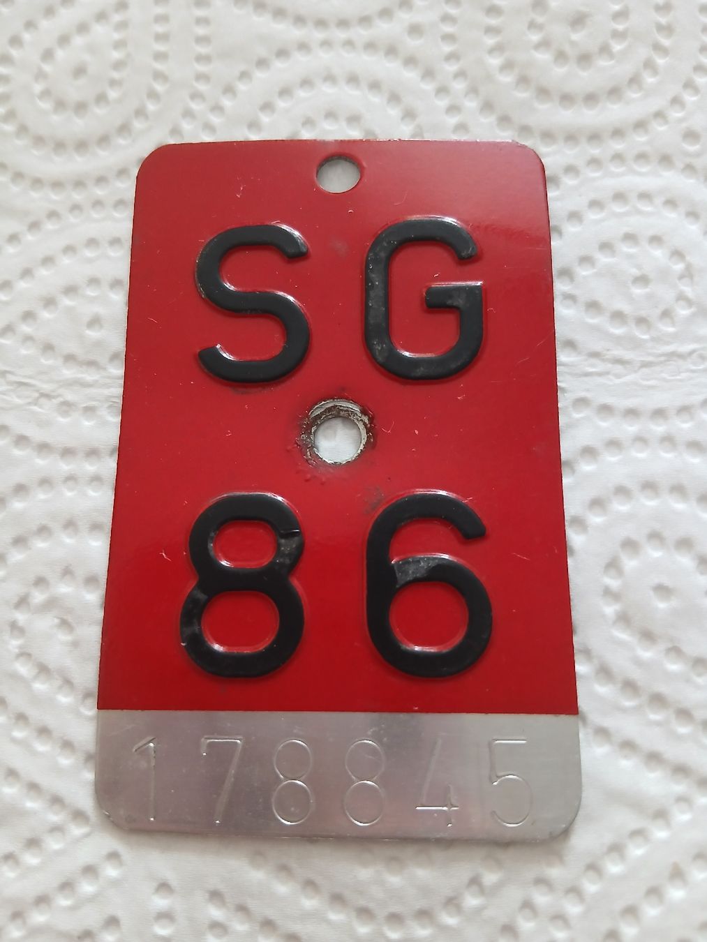 Insegne: Alte Velonummer von SG 86 – Usato da Heimberg venduto da smi_jl82