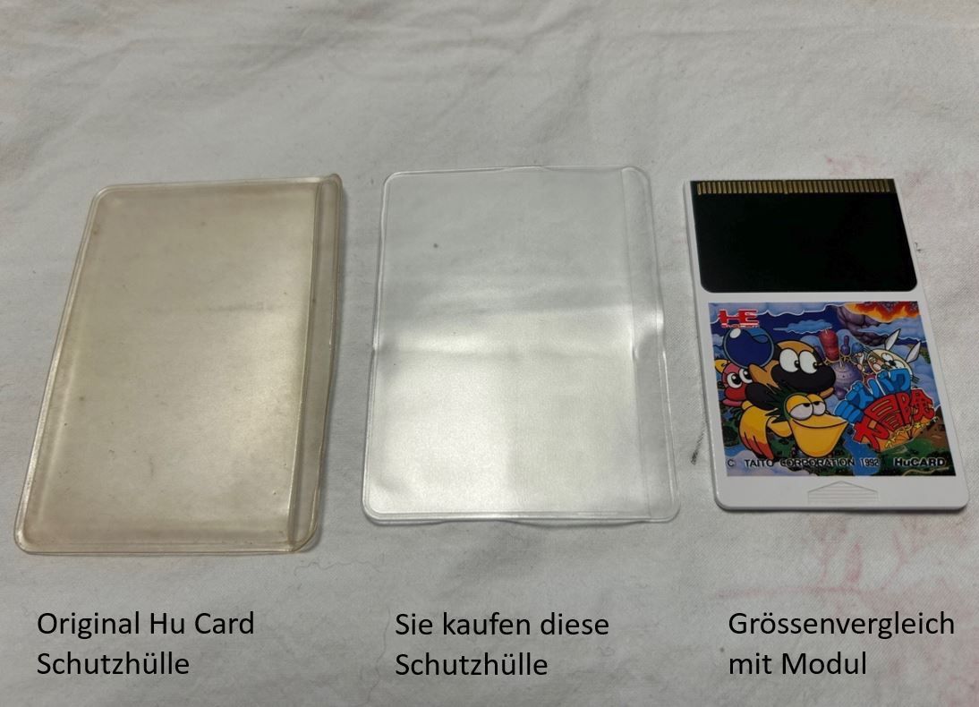 Custodie protettive: 10x Hu Card/ PC Engine Game Schutzhüllen – Nuovo (secondo la descrizione) da Frenkendorf venduto da gelbeZinnie 2