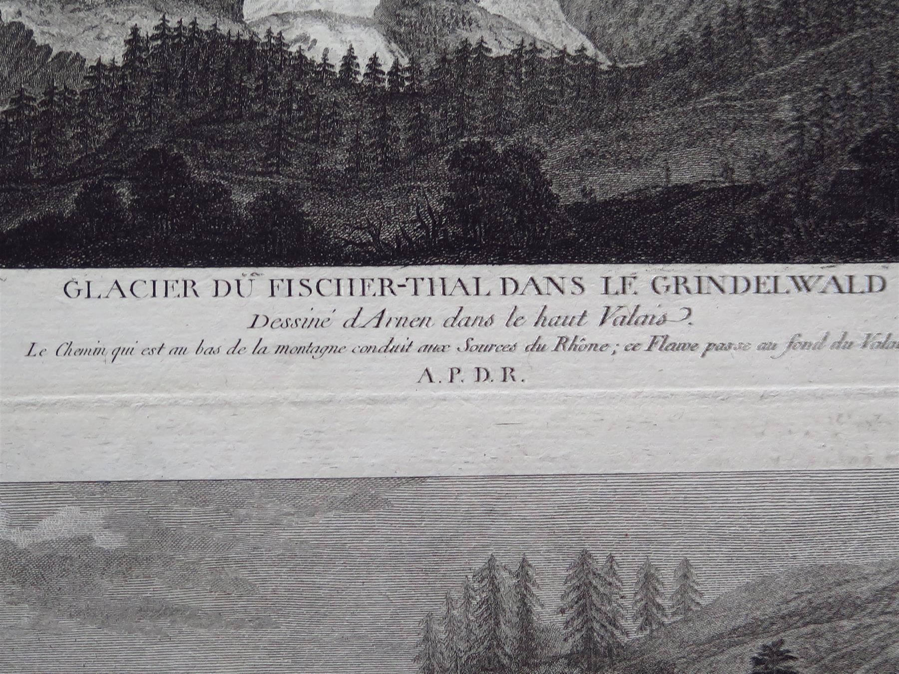 Stiche: Glacier du Fischer-Thal/Chute Vassorée – Gebraucht aus Bern von Jwpm66 3