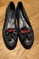 Damenschuhe Loafers dunkelblau Grösse 36 Leder