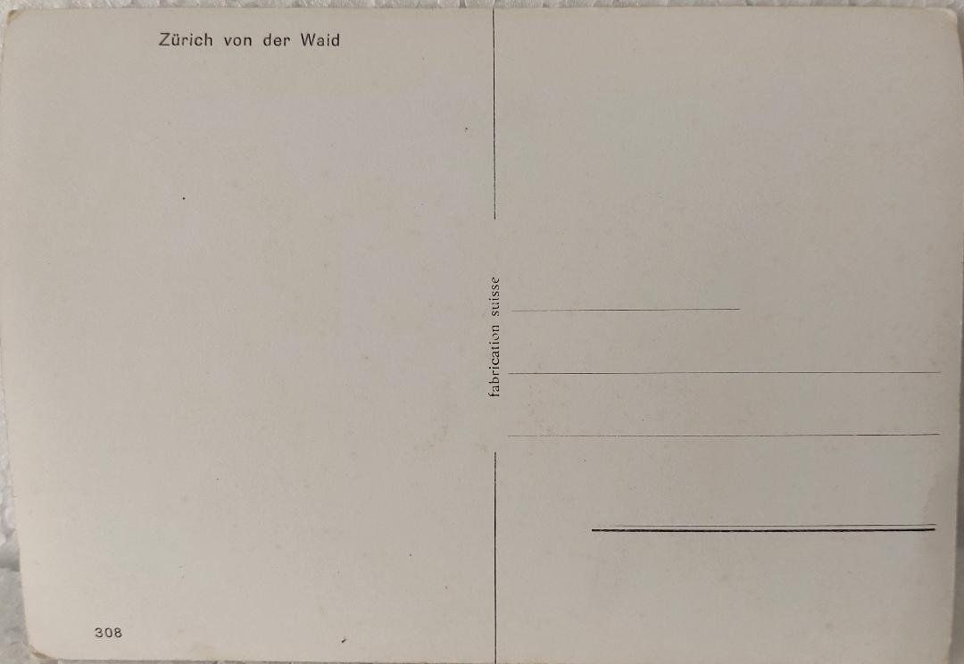 Cartoline postali: ZÜRICH  -  von der Wald – Usato da Delémont venduto da Domdom1 1