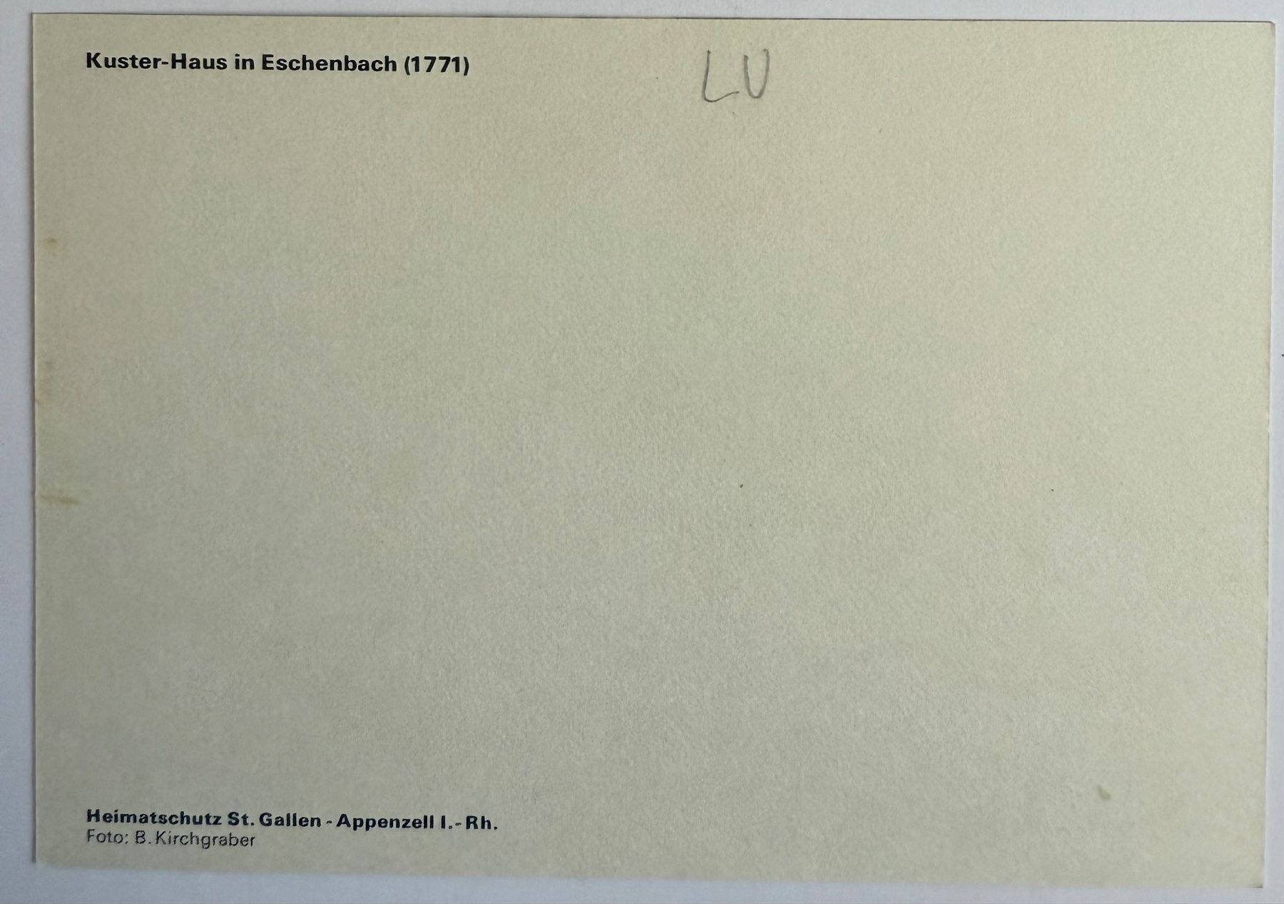 Cartoline postali: Eschenbach - Kuster-Haus – Usato da Lutry venduto da Ediego 1