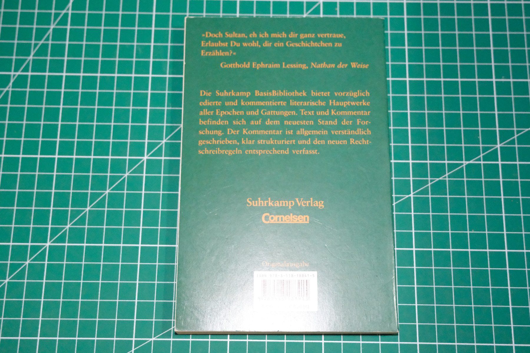 Bücher: Nathan der Weise - Gotthold Ephraim Lessing – Gebraucht aus Zürich von tch171 1