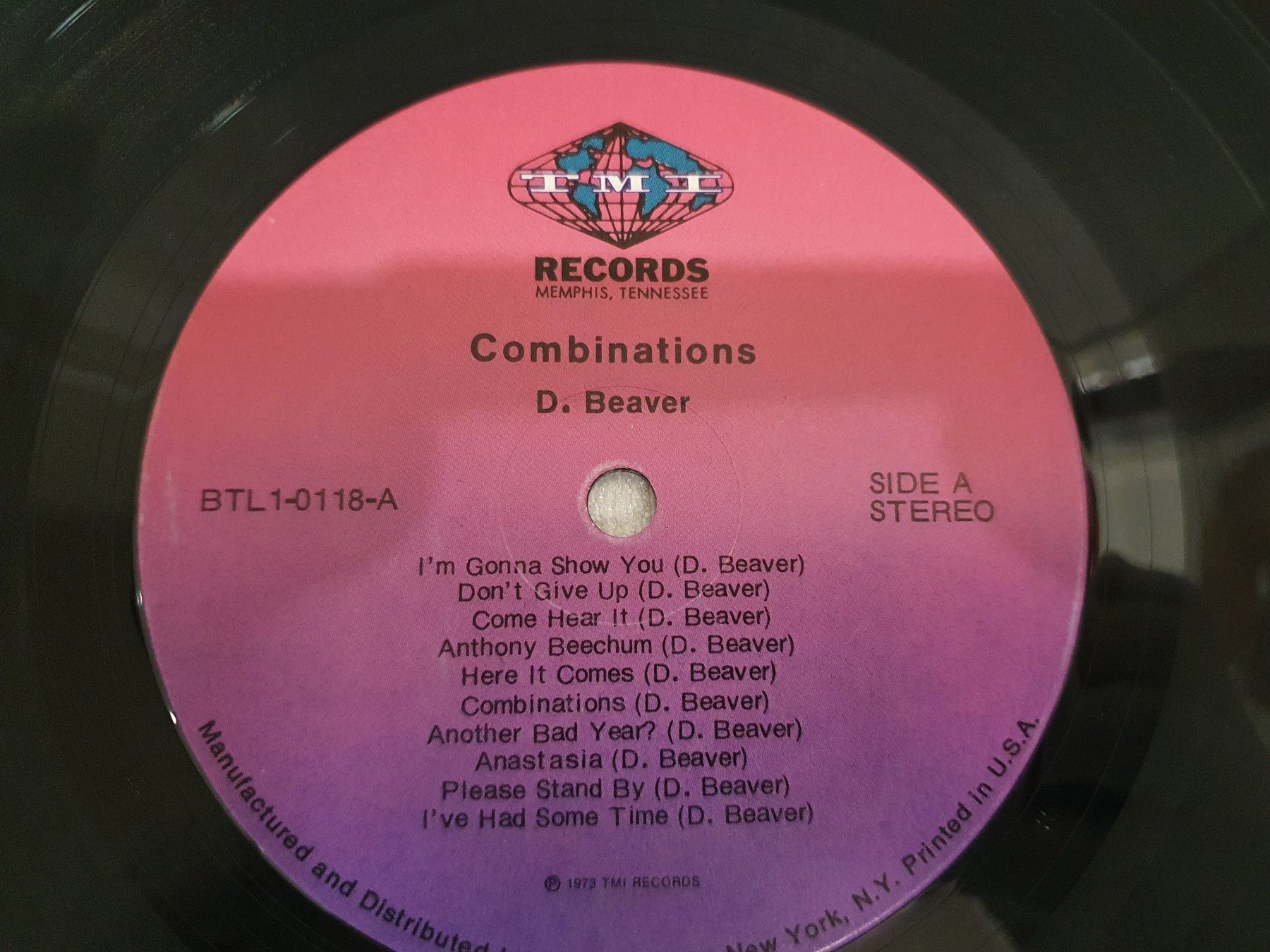 Dischi in vinile: D. Beaver – Combinations – Usato da Uster venduto da Vinyl-Leidenschaft 5