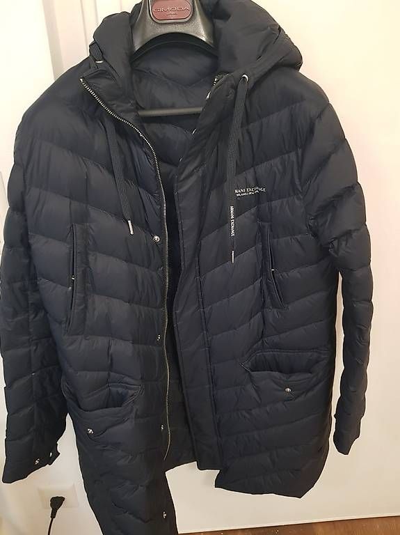 Jacken: Piumino Armani Exchange blu – Gebraucht aus Cadro von davidedolcevita