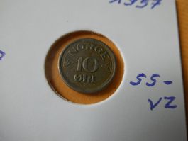 Norwegen 1957, 10 Oere