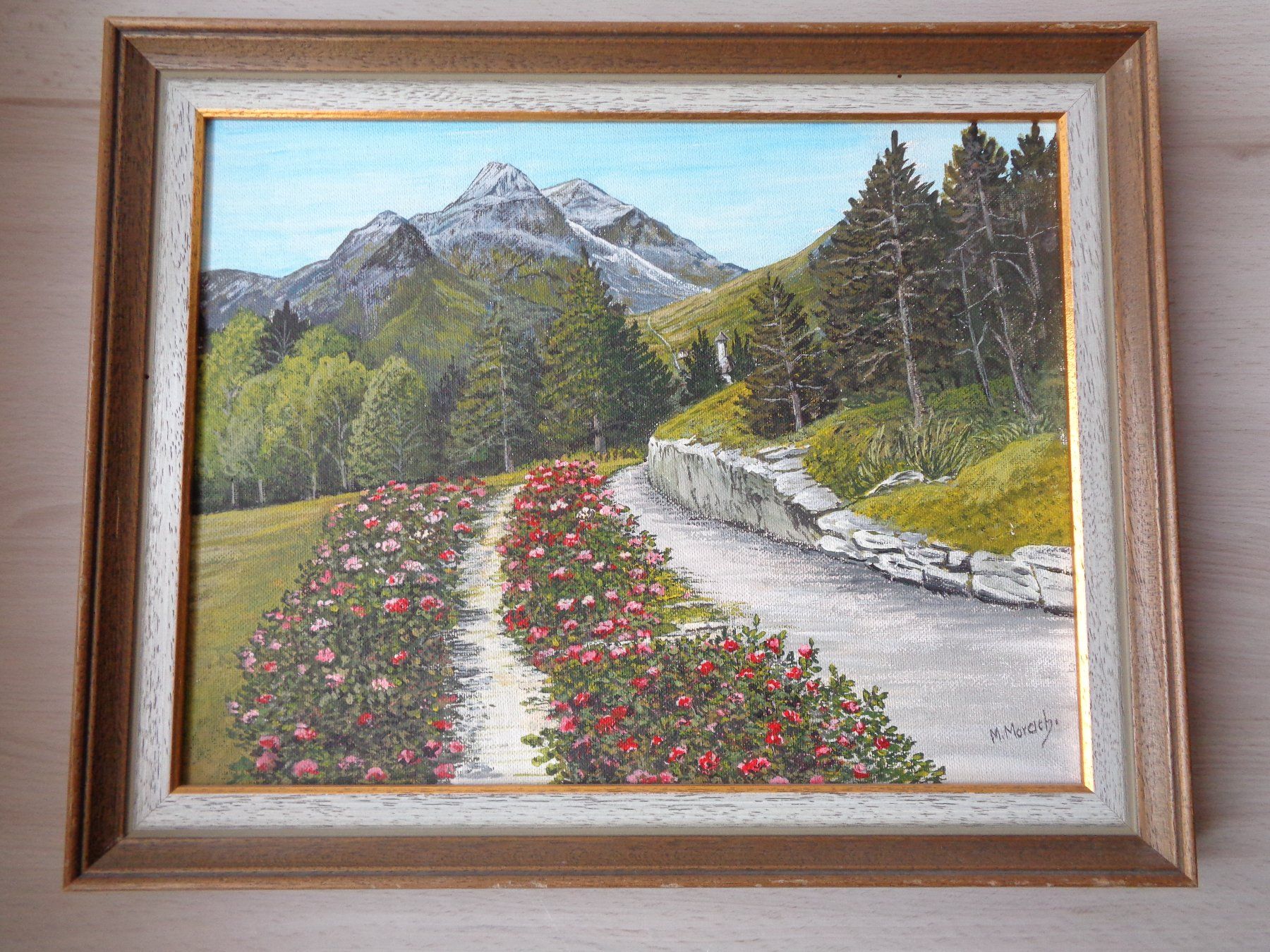 Gemälde: ORIGINAL GEMÄLDE BRAUNWALD SIGNIERT – Gebraucht aus Henggart von linda666