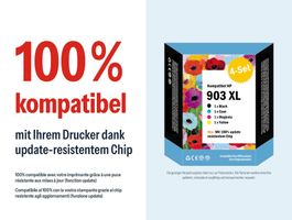 HP 903 XL – Kompatible Drucker-Patronen, Tintenpatronen (4x)