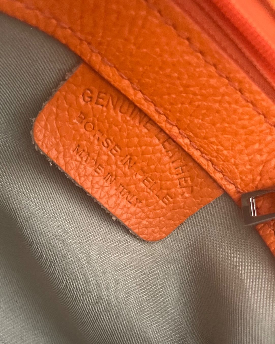 Taschen für Damen: NEU: kleine Ledertasche, orange mit Schlaufe – Neu (gemäss Beschreibung) aus Luzern von ellitussi 2