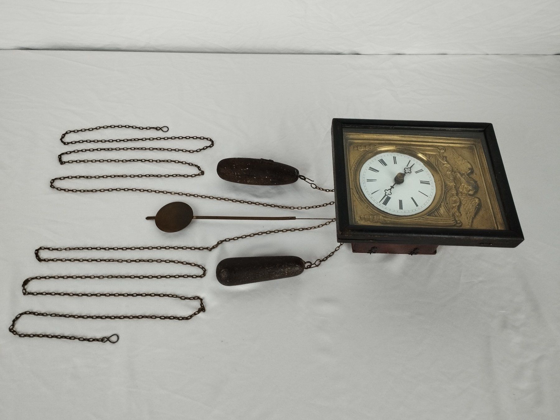 Orologi da terra & Orologi da parete: Rahmenuhr Antik - Biedermeier – Difettoso da Schübelbach venduto da Restwert_Schubelbach 4