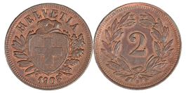 2 Rappen von 1908 (unzirkuliert)