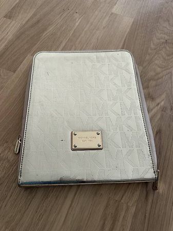Michael Kors Tablet-/Dokumentenmappe  Creme/Gold