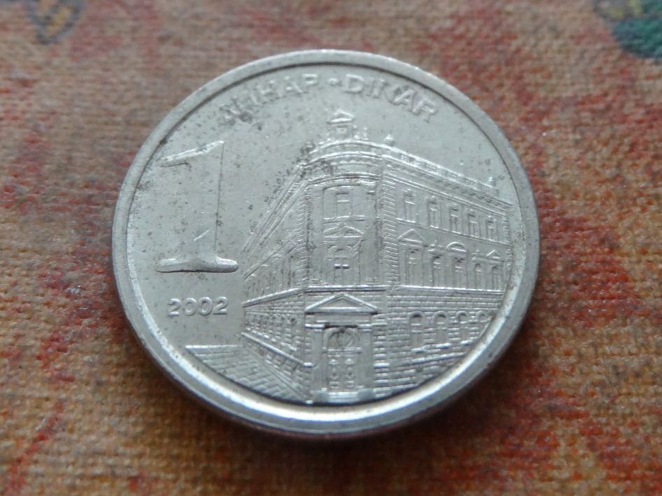 Tutti le monete: YOUGOSLAVIE  1  Dinar  2002 – Usato da Romanel-sur-Lausanne venduto da Swift13