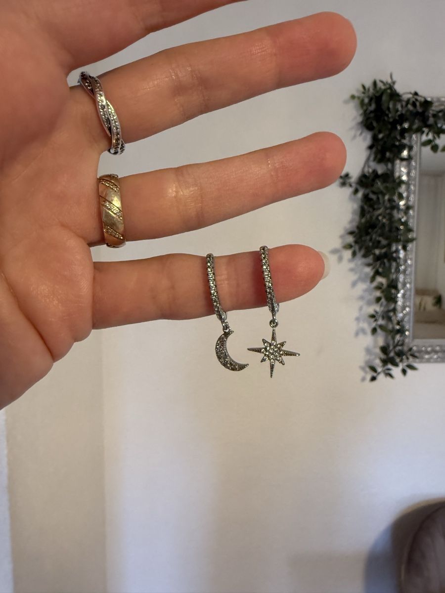 Ohrringe & -stecker: Ohrringe Mond und Stern – Gebraucht aus Oberhofen Thun'see von ClaudiaKelesh 1