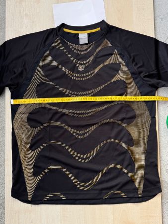 nike tn air max plus trikot dri fit shirt schwarz gold kit L
