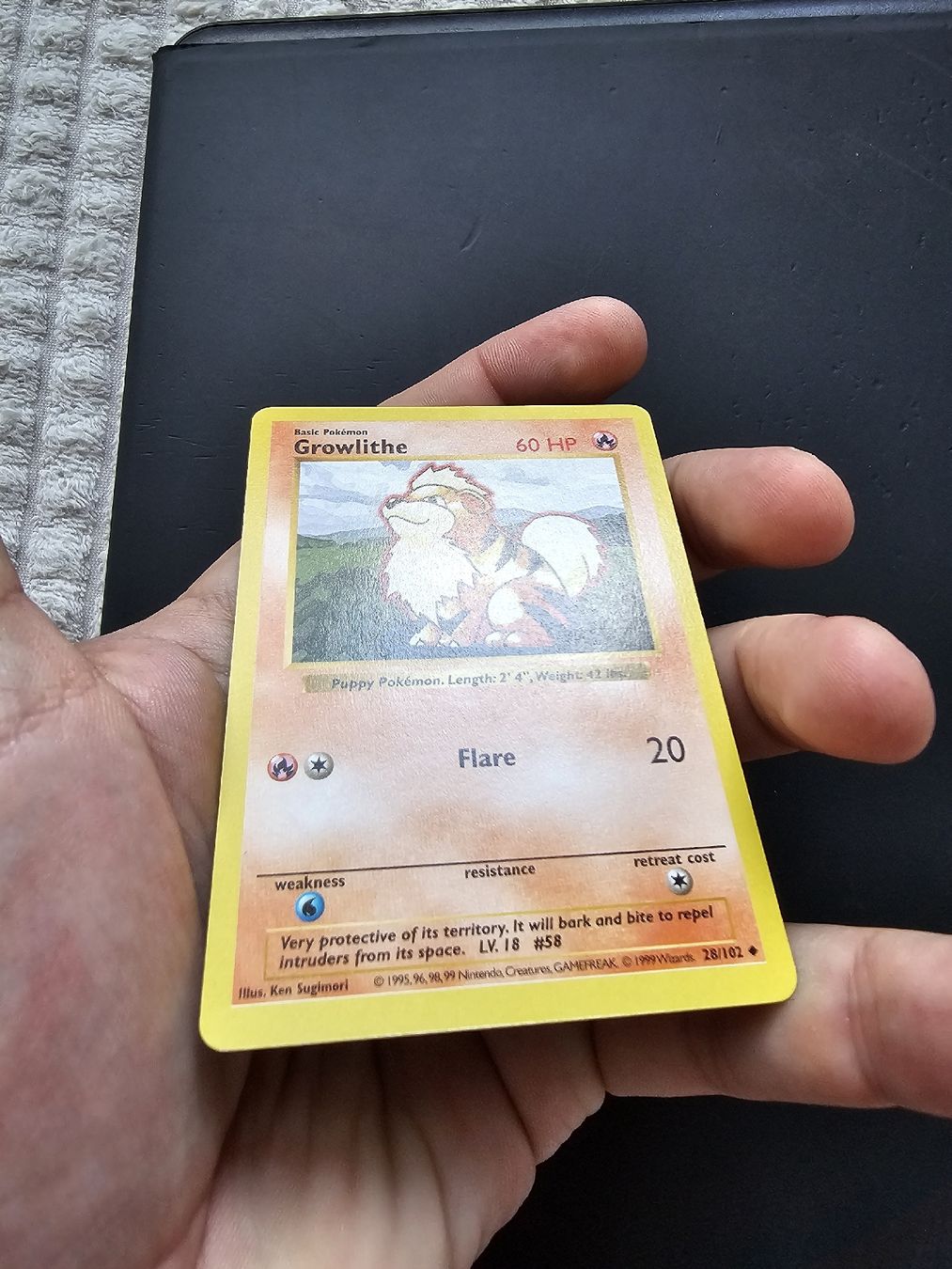 Pokémon Carte collezionabili: Pokemon Growlithe Shadowless Base Set – Usato da oberbuchsiten venduto da thug4 1