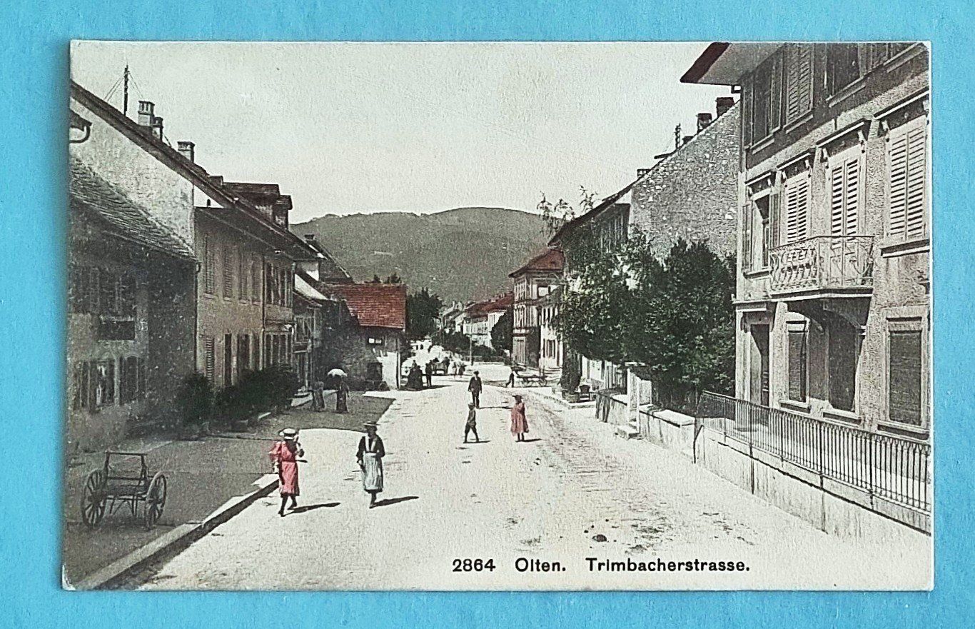 Cartoline postali: Olten - Trimbachstrasse - 1909 – Usato da Rothrist venduto da RROENK