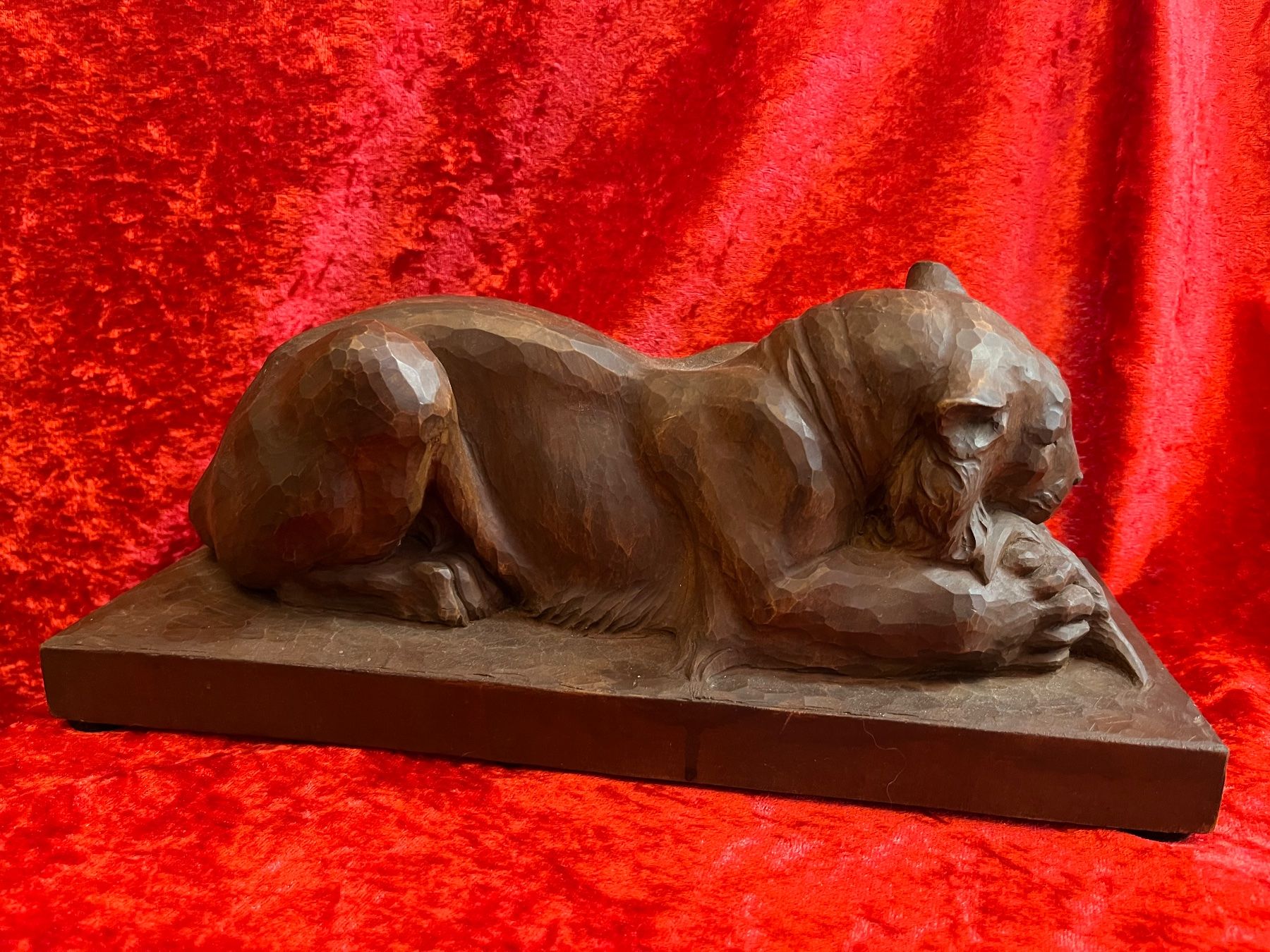 Sculture & Statue: Brienzer Schnitzerei junger Löwe, rar. – Usato da Kandergrund venduto da honey-art_and_more 1