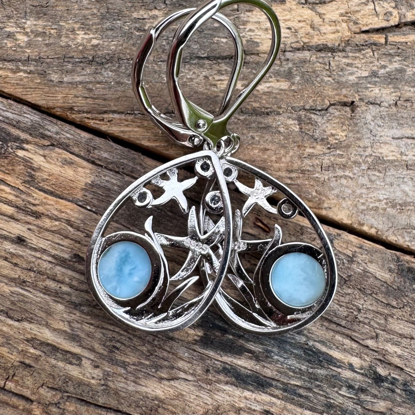 Ohrringe & -stecker: Wow: 925 Silber Ohrhänger mit wunderschönen LARIMAR Steinen – Neu und originalverpackt aus Rombach von Ivreajewels 3