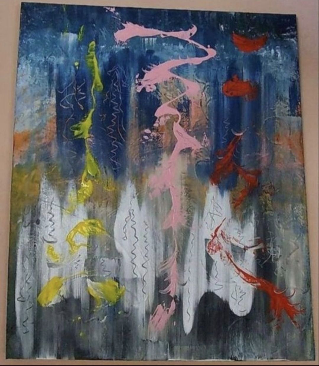 Gemälde: Gemälde " Impuls" handmade 40×50 – Neu (gemäss Beschreibung) aus Riehen von Steinbock1970 1