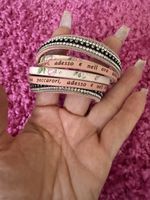 Edles Wickelarmband, rosé/silber, mit Strass, sehr schön 🤩
