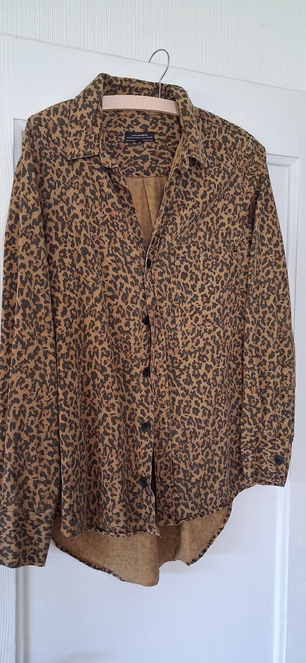 Zara Camicette: Leoparden Jeanshemd Zara M – Usato da Zunzgen venduto da NiBe99
