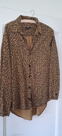 Leoparden Jeanshemd Zara M