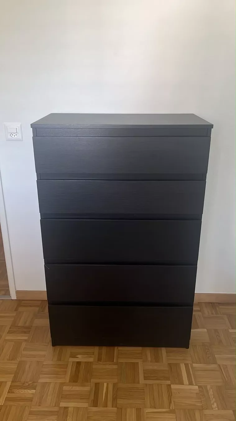 Ikea Cassettiere: Commode Ikea noire – Usato da Genève venduto da que_d5rg