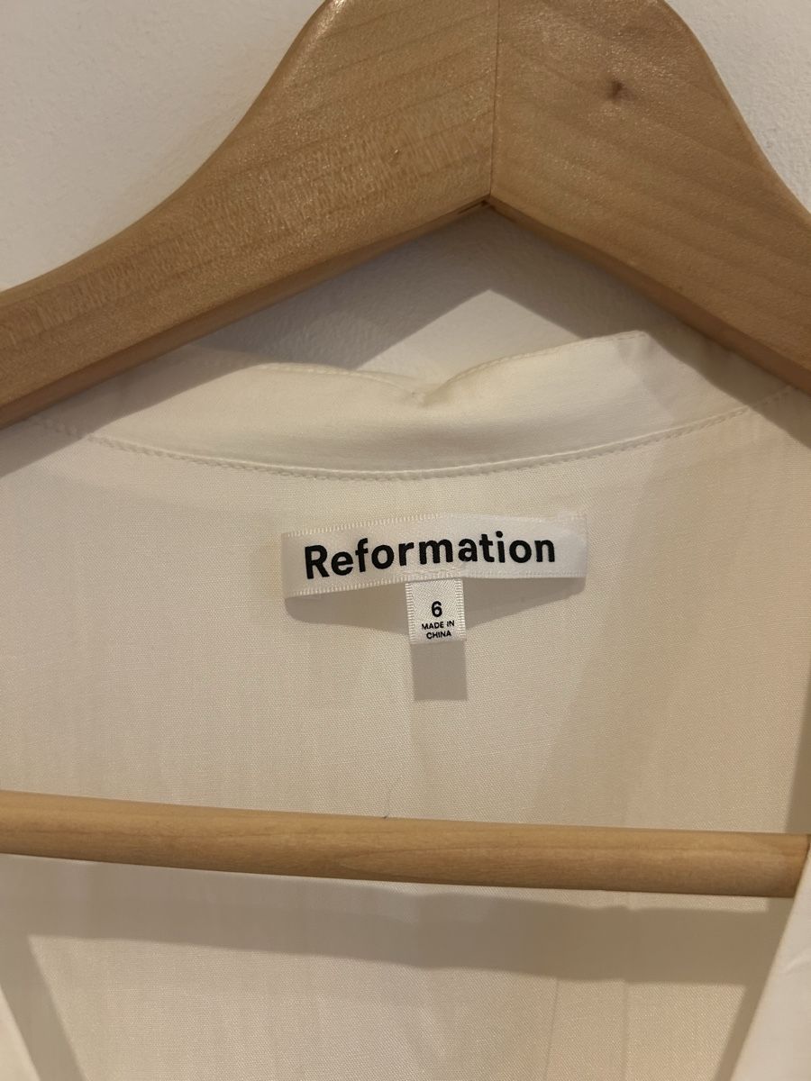 Reformation Vestiti: Robe blanche Reformation taille 6 neuf – Nuovo (secondo la descrizione) da Les Acacias venduto da Jeanne_lng 1