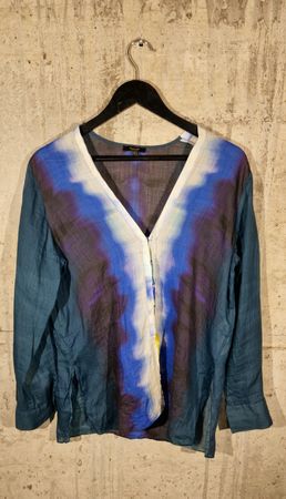 Sommerbluse von Massimo Dutti, Grösse L/40, batik Design
