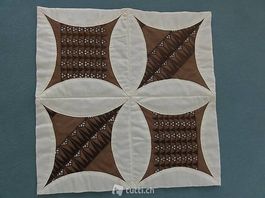 Patchwork Quilt braun/beige