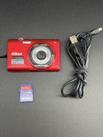Nikon Coolpix S2500 rouge 12MP + carte SD 4Go